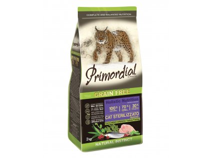 Primordial GF Cat Sterilizzato Turkey & Herring 2 kg