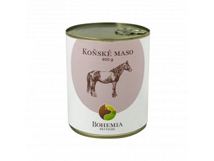 BOHEMIA Koňské maso ve vlastní šťávě 800g