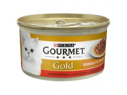 Gourmet Gold cat konz.-Sauce Delight Minifiletky hovězí 85 g