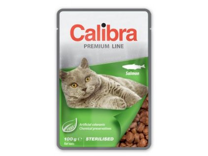 Calibra Cat kapsa Premium Sterilised Salmon 100g