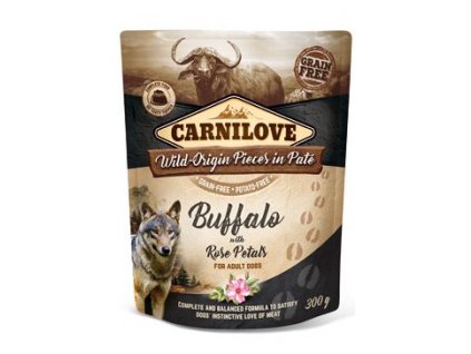 Carnilove Dog Pouch Paté Buffalo & Rose Petals 300g