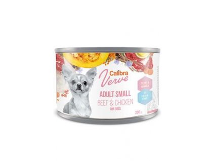 Calibra Dog Verve konz.GF Adult Small Beef&Chick 200g