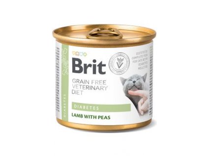 Brit VD Cat GF konz. Diabetes 200g