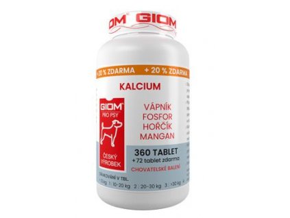 Giom pes Kalcium 360 tbl+20% zdarma