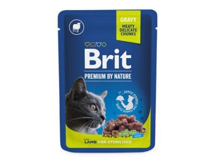 Brit Premium Cat kapsa Lamb for Sterilised 100g