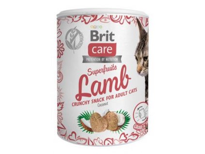 Brit Care Cat Snack Superfruits Lamb 100g