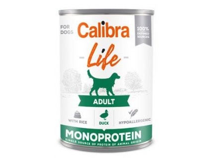 Calibra Dog Life  konz.Adult Duck with rice 400g