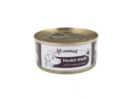 All Animals DOG konz. Hovězí steak 100g