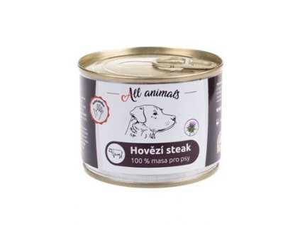 All Animals DOG hovězí steak 200g