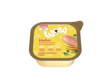 WOW paštika Junior kuřecí s karotkou 150g