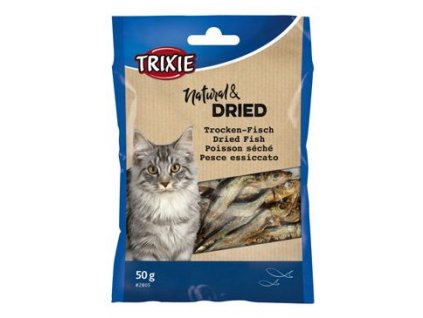 Rybičky sušené pro kočky 5-6cm 50g 1ks TR