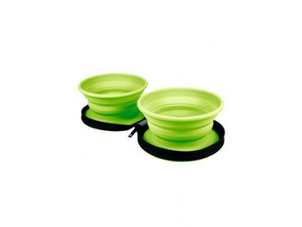 Cestovní dvojmiska 700ml Kiwi - různé barvy (barva zelená)