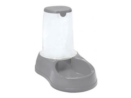 Miska se zásob. na krmivo, protiskluz šedá Zolux - různé velikosti zásobníků 1,5-6,5kg (zásobník na 1,5kg)