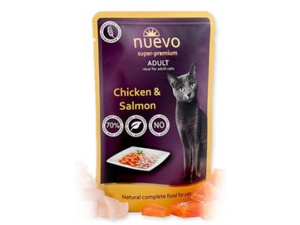 Nuevo kočka kapsa Adult Kuře a Losos 85g