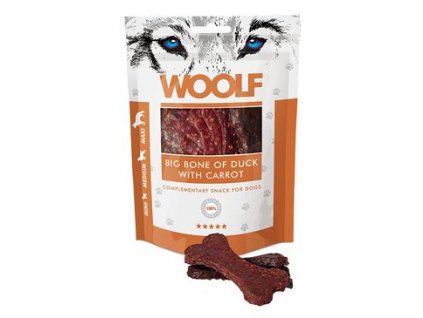 WOOLF Classic poch. Big Bone of Duck with Carrot 100g