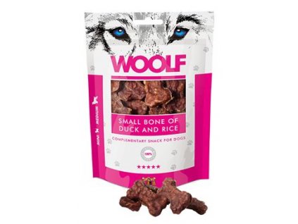 WOOLF pochoutka small bone of duck and rice 100g