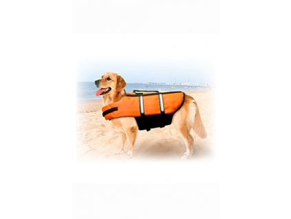 Vesta plavací Dog M 35cm oranžová KAR