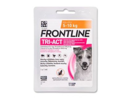 FRONTLINE TRI-ACT spot-on pro psy S (5-10 kg)-1x1ml