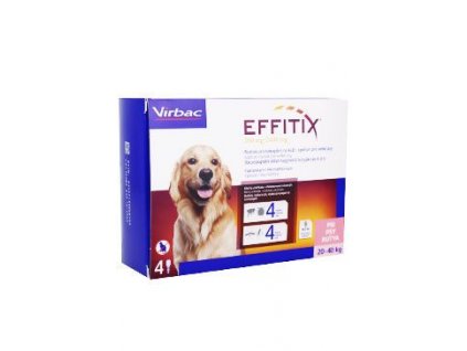 Effitix pro psy Spot-on L (20-40 kg )4 pipety