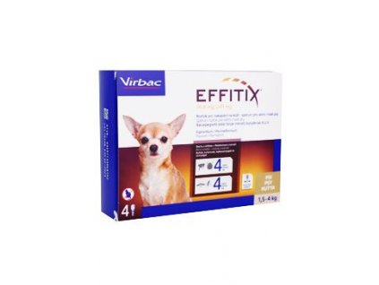 Effitix pro psy Spot-on XS (1,5-4 kg )4 pipety