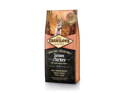 Carnilove Dog Salmon & Turkey for LB Puppies 12kg