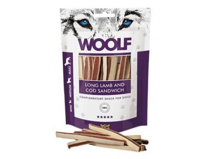 WOOLF pochoutka Soft Lamb and Cod Sandwich 100g