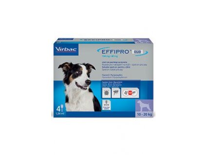 Effipro DUO Dog M (10-20kg) 134/40 mg, 4x1,34ml