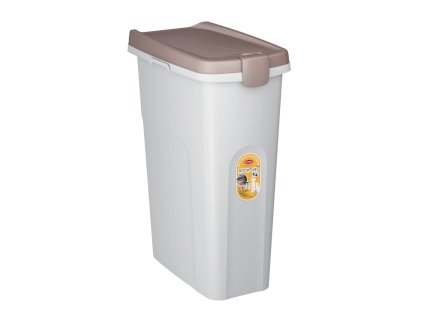 XXL Barel - Kontejner na suché krmivo s víkem a kolečky 40 l / 15 kg