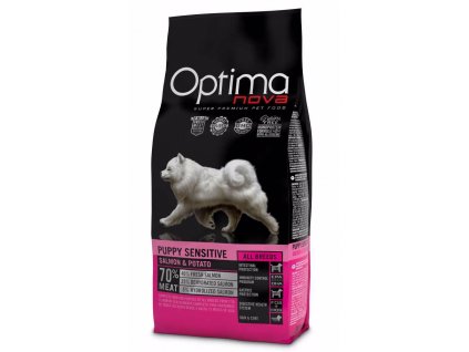 OPTIMAnova Dog Puppy Sensitive Salmon & Potato GF 12 kg
