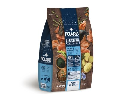 Polaris Dog Puppy All losos & krůta GF 2,5 kg