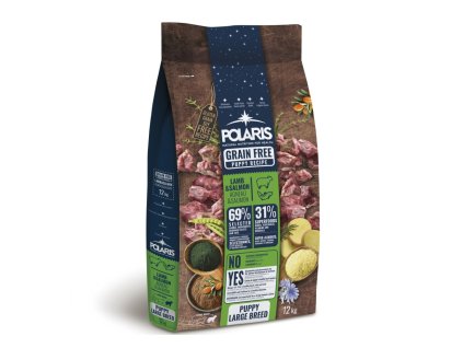 Polaris Dog Puppy Large jehně & losos GF 12 kg