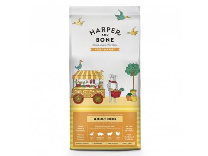 Harper and Bone Dog Adult Large & Medium čerstvé z trhu 12 kg