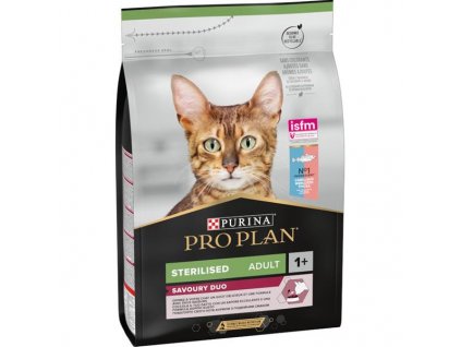Pro Plan Cat Adult Sterilised Savoury Duo treska & pstruh 3 kg