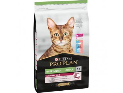 Pro Plan Cat Adult Sterilised Savoury Duo treska & pstruh 10 kg