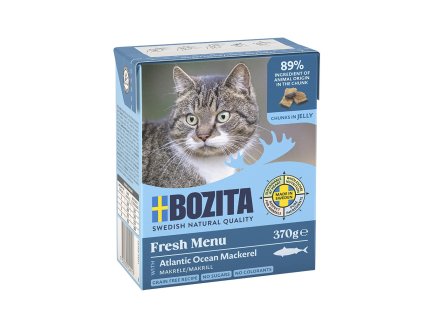6x Bozita Cat kousky v želé s makrelou, (Multi tetrapak 6x370g)