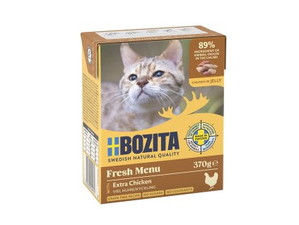 6x Bozita Cat kousky v želé s kuřecím, (Multi tetrapak 6x370g)