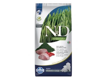 N&D SPIRULINA DOG Puppy M/L Lamb & Wolfberry 7kg