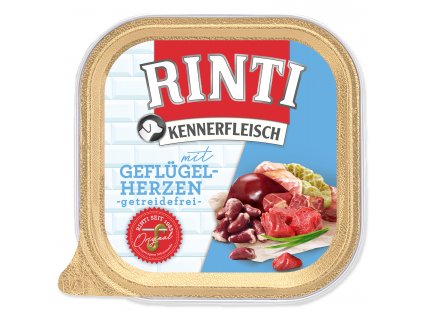 Vanička RINTI Kennerfleisch drůbeží srdíčka + nudle