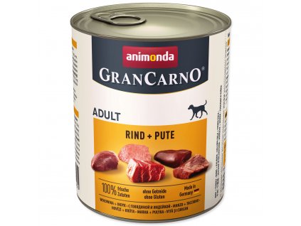 Konzerva ANIMONDA Gran Carno hovězí + krůta