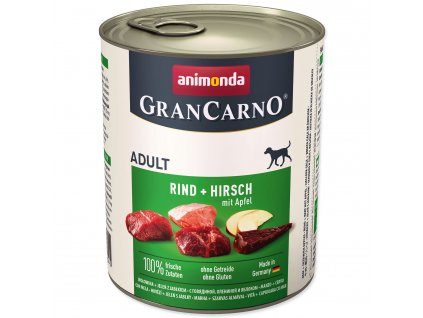 Konzerva ANIMONDA Gran Carno hovězí + jelení maso + jablka