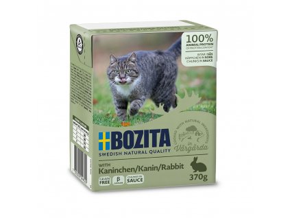 6x Bozita Cat kousky v omáčce s králičím, (Multi-tetrapak 6x370g)