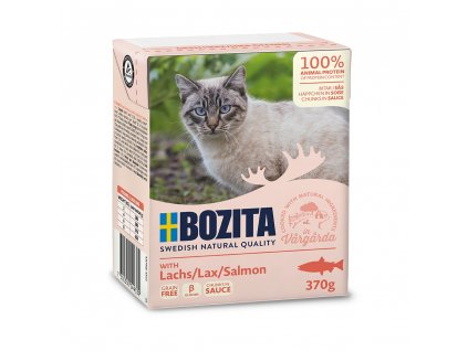 Bozita Cat kousky v omáčce s lososem, tetrapak 370 g