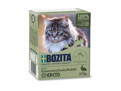 Bozita Cat kousky v želé s králičím, tetrapak 370 g