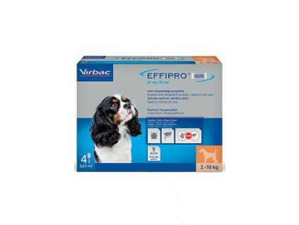 Effipro DUO Dog S (2-10kg) 67/20 mg, 4x0,67ml