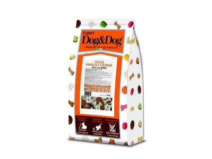 Dog & Dog Expert kokosové, vanilkové a lékořicové sušenky 15 kg