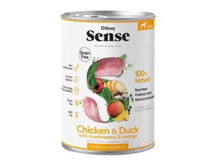SENSE konzerva Adult Chicken & Duck 380g