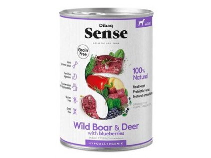 SENSE konzerva Adult Wild Boar&Deer 380g