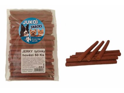 Jerky tyčinky Hovězí JUKO Snacks (50 ks)