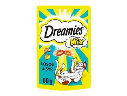 Dreamies kočka pochoutka s lososem a sýrem 60g