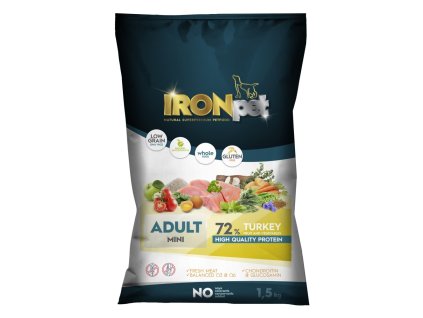 IRONpet Dog Adult Mini Turkey (Krocan) 1,5 kg